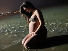 Християна Лоизу в очакване на бебето
