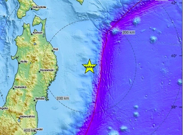 Земетресение от 5,3 по Рихтер удари до източното крайбрежие на Япония