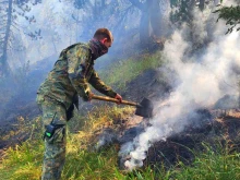 Военнослужещи участват в гасенето на големите горски пожари в Благоевградско и Пловдивско