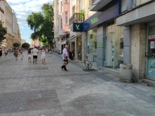 Мазилка пада върху Главната в Пловдив