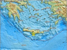 Три земетресения над четвърта степен по Рихтер са регистрирани на Крит в рамките на минути