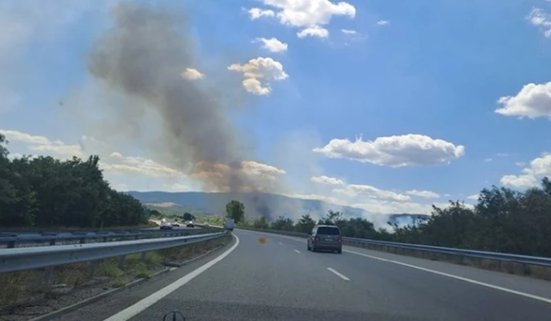 Голям пожар пламна край Бобошево, общината търси доброволци