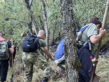 Продължават действията на военнослужещите за овладяване на пожара в Славянка 