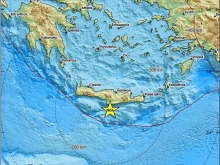 Плитък трус от 4,4 по Рихтер разтърси бреговете на гръцкия остров Крит