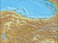 Земетресение на дълбочина 1 км с магнитуд 4.1 разтърси Централна Турция