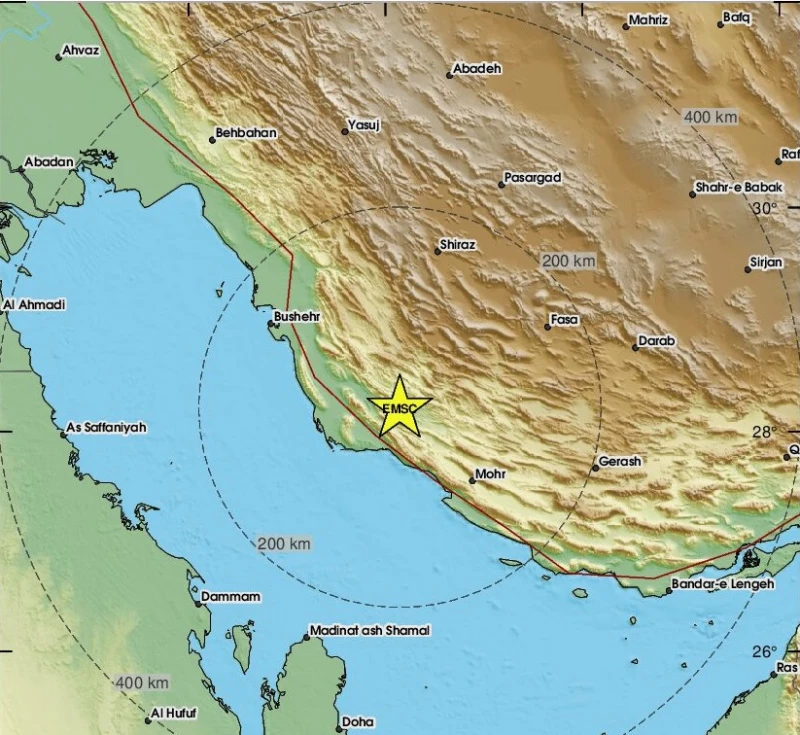 Земетресение с магнитуд 4.4 разтърси Иран