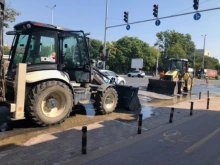 Пуснаха движението по бул. "Санкт Петербург" след голямата авария