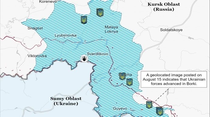 ISW: ВСУ напредват югоизточно от Суджа в Курска област