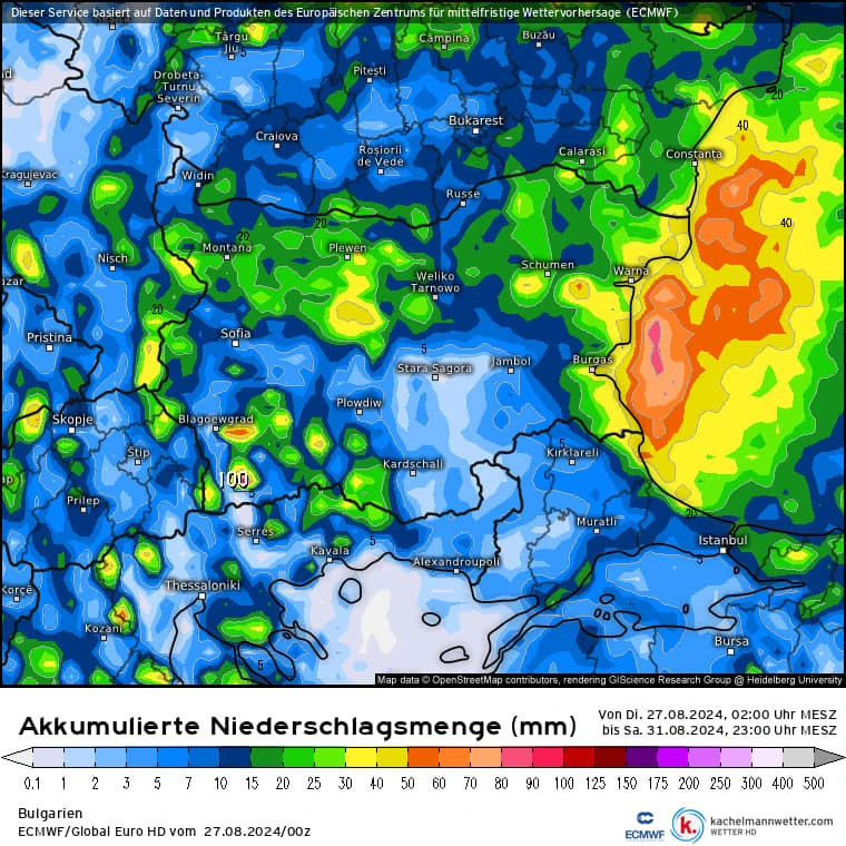 Meteo Bulgaria: Пикът на урагана ще е Източна България