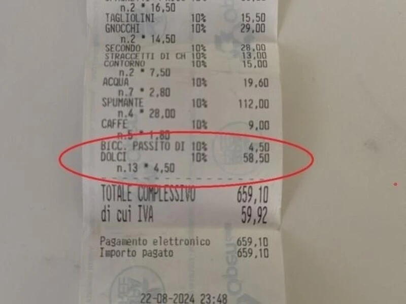 Семейство плати в ресторант такса от 58 евро за разрязване на торта