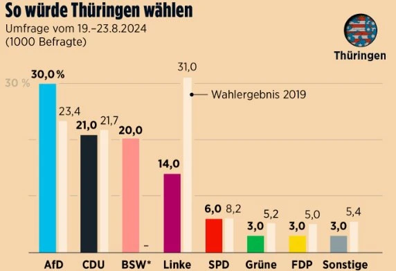 BILD: Местните избори в Тюрингия и Саксония на 1 септември могат да променят Германия завинаги