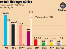 BILD: Местните избори в Тюрингия и Саксония на 1 септември могат да променят Германия завинаги