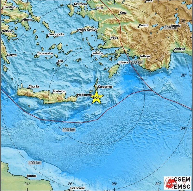Земетресение от 3,1 по Рихтер разлюля Додеканезите