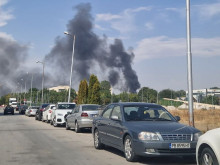 Пожар гори в северната част на Пловдив