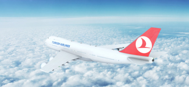 Самолет на Turkish Airlines който пътува от Истанбул за Тайпе