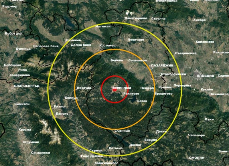 Второ земетресение бе регистрирано в България