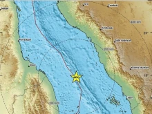 Три земетресения с магнитуд до 4,9 по Рихтер са регистрирани на плитка дълбочина в Червено море