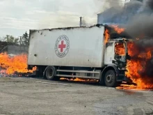 Трима служители на Червения кръст са загинали при нападение в Донецка област