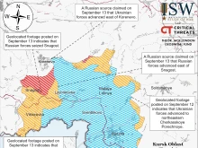 ISW: Русия настъпва в Курска област от две страни, като оказва натиск на ВСУ край Купянск и Торецк