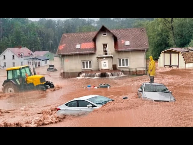 Чехия и Полша са под вода: Внезапно наводнение отнесе автомобили и потопи къщи