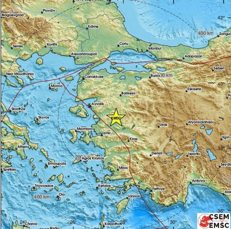Земетресение от 4,0 по Рихтер разлюля Западна Турция