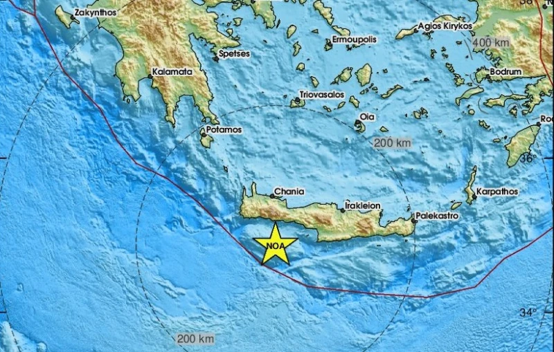 Две земетресениие с магнитуд 4.2 и 3.9 разтърсиха остров Крит