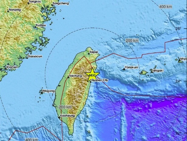 Земетресение с магнитуд 5,3 по Рихтер е регистрирано в Тайван