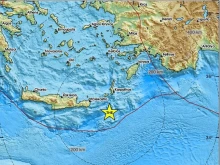 Много плитък трус от 3,2 по Рихтер регистриран в акваторията на Източното Средиземноморие