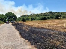 Пожар гори близо до Пловдив