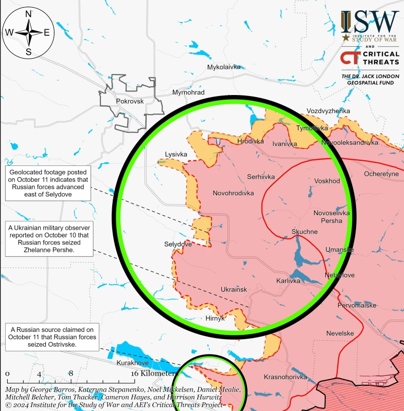 ISW: ВСУ са си върнали позиции край Селидово, руснаците настъпват при Торецк