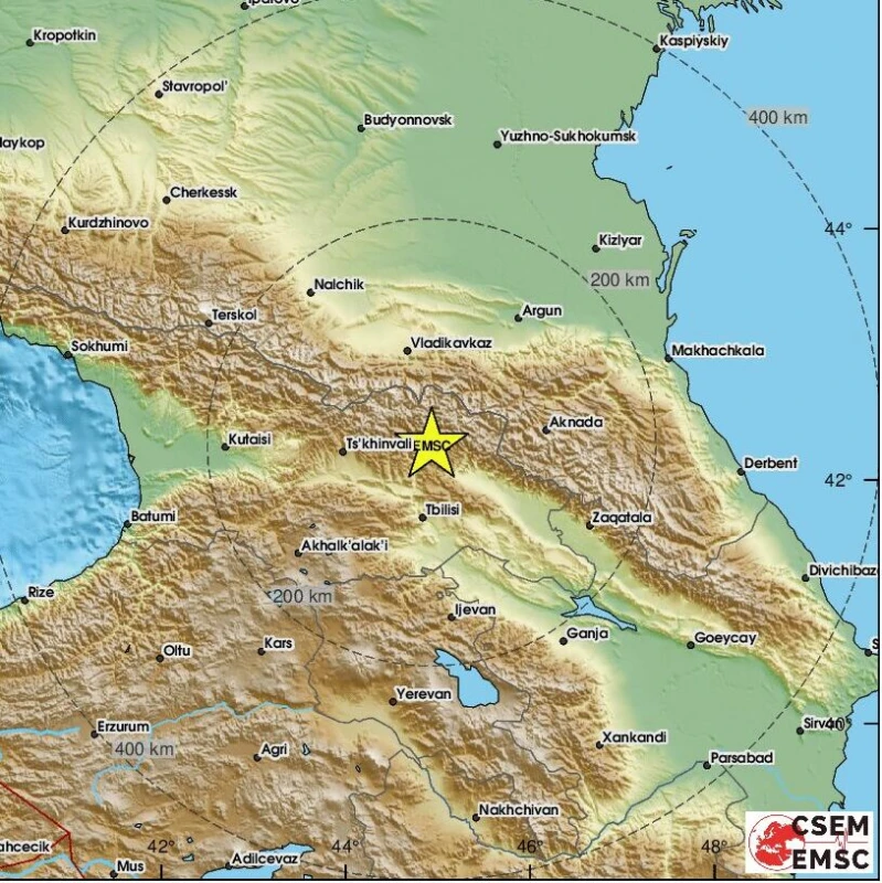 Земетресение от 3,9 по Рихтер на плитка дълбочина разлюля Грузия