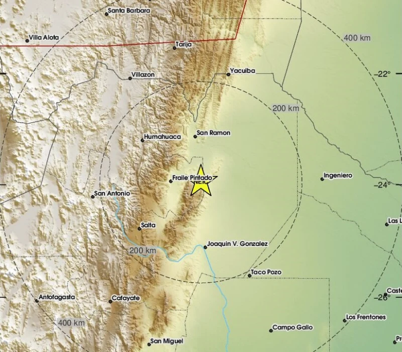 Земетресение с магнитуд 5.0 разтърси Аржентина в района на Хухуй