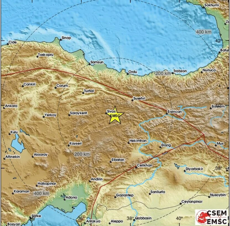 Плитко земетресение от 4,5 по Рихтер удари Централна Турция