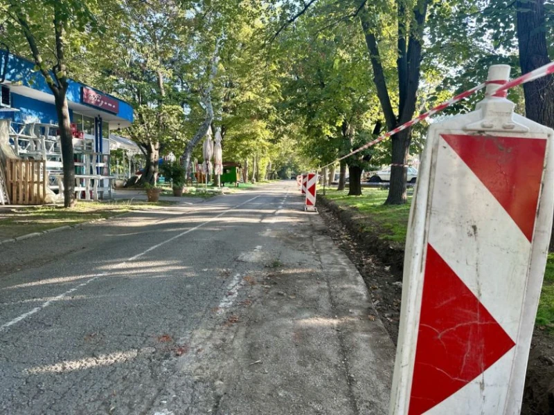 Община Русе започна обновяване на алеите в Парка на младежта