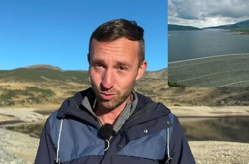 Николай Василковски показа в ефир тъжна картина от язовир "Белмекен"