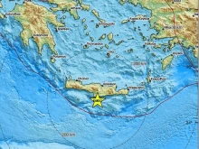 Земетресение от 3,1 по Рихтер разлюля Крит