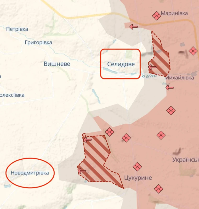 Руските войски са достигнали до основната укрепена линия на ВСУ в Селидово