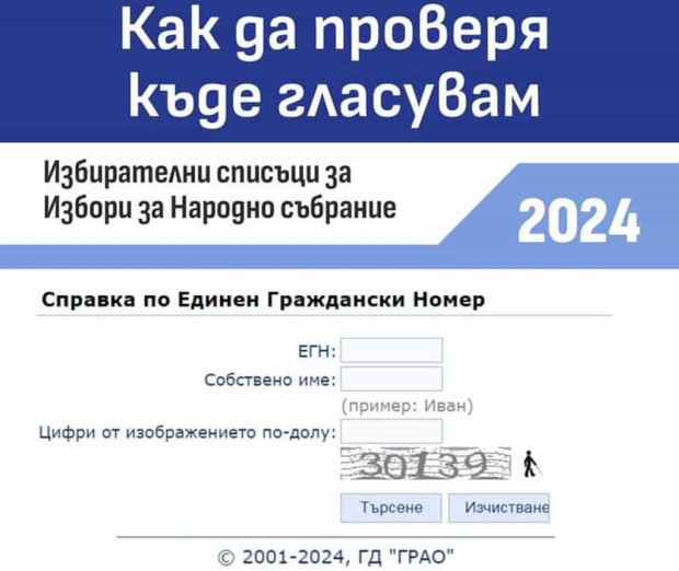 Важна информация за всички избиратели на парламентарните избори