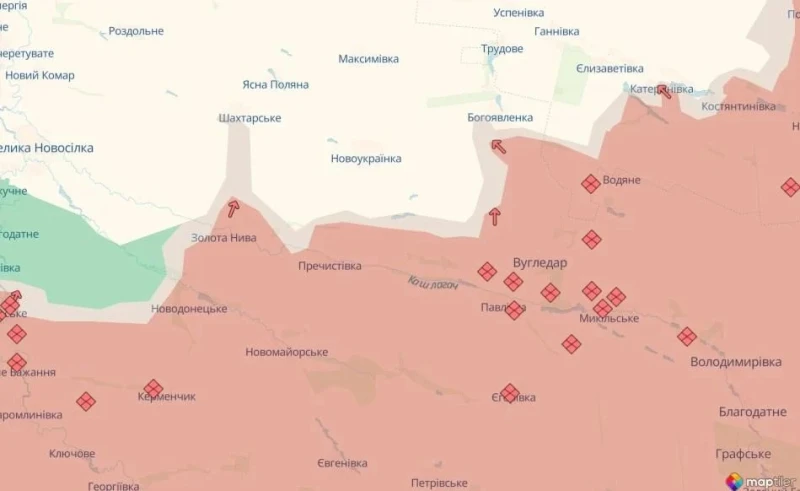 DeepState: Руснаците са напреднали в Селидово и още пет населени места