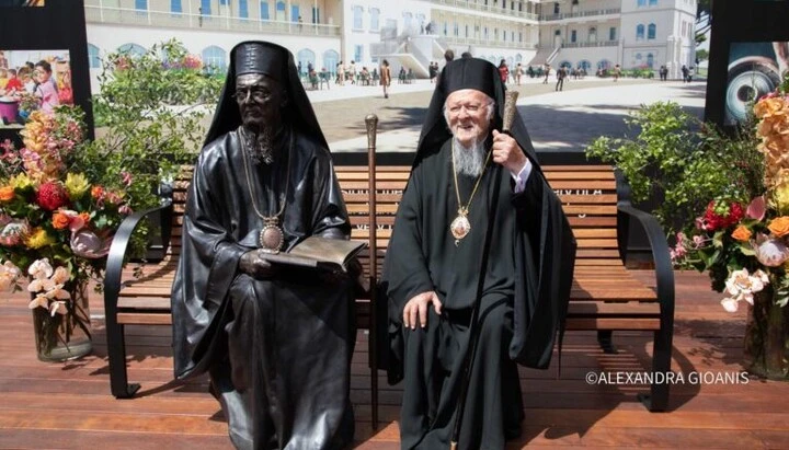 Патриарх Вартоломей откри паметник на самия себе си