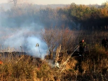 Пожар горя край Бяла Слатина