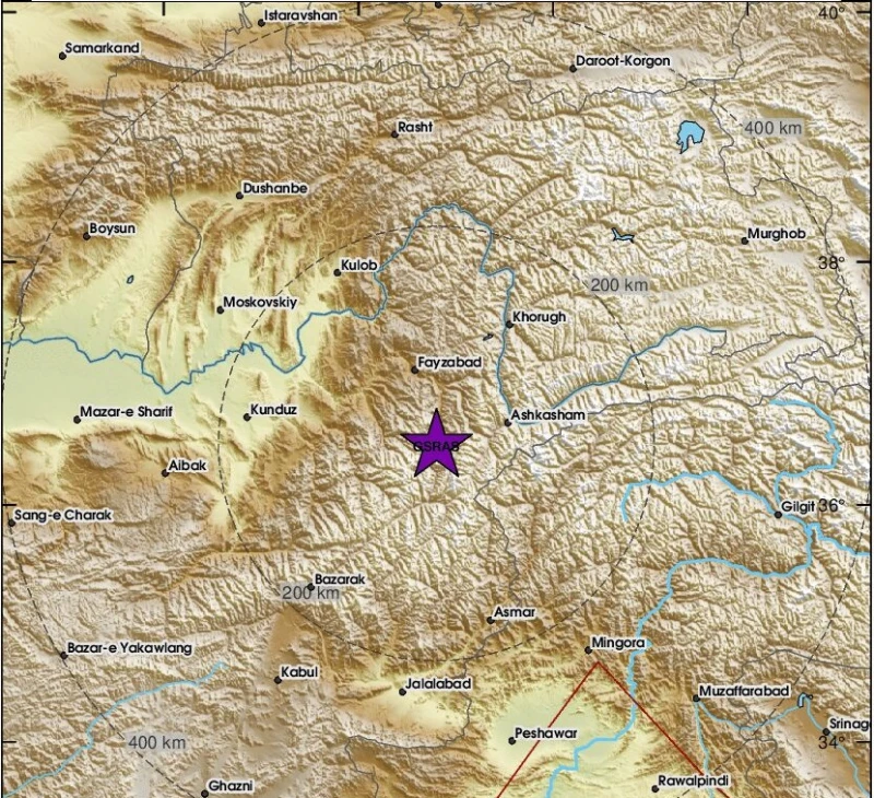 Силно земетресение с магнитуд 4.9 разтърси Хиндукуш