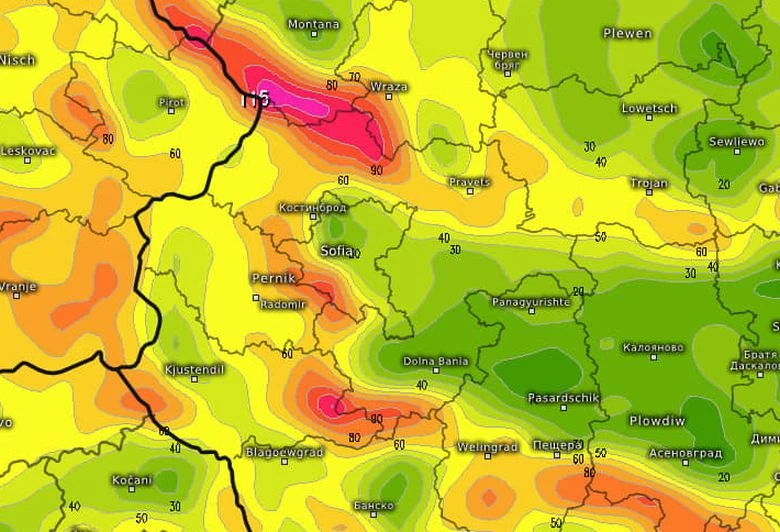 Meteo Bulgaria: Удря ни фьон, поривите може да достигнат 120 км/ч
