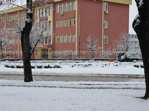 TD Благоевград осъмна със снежна покривка предаде репортер на Blagoevgrad24