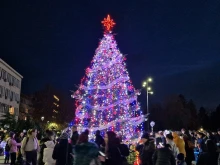 Градската коледна елха в Търговище грейва на Никулден