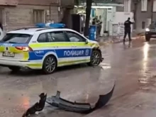 Блъснаха патрулка в Кючука, пострада полицайка