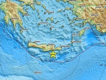 Земетресение с магнитуд от 3,1 по Рихтер е регистрирано на Крит