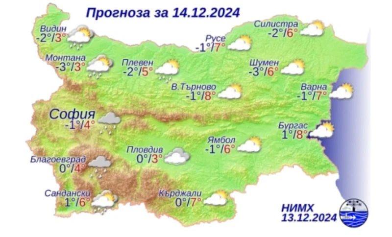 НИМХ с прогноза за уикенда: Дъжд, сняг и поледици!
