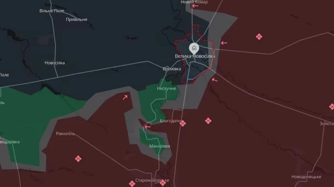 DeepState: ВСУ може да попаднат в обкръжение при Велика Новоселка
