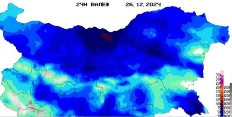 Meteo Bulgaria: През изминалите денонощия количествата дъжд са трицифрени